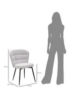 STOEL LOSANNA GRIJS SET 2 PZ CM 58X60,5X85, Huis en Inrichting, Stoelen, Ophalen of Verzenden, Nieuw