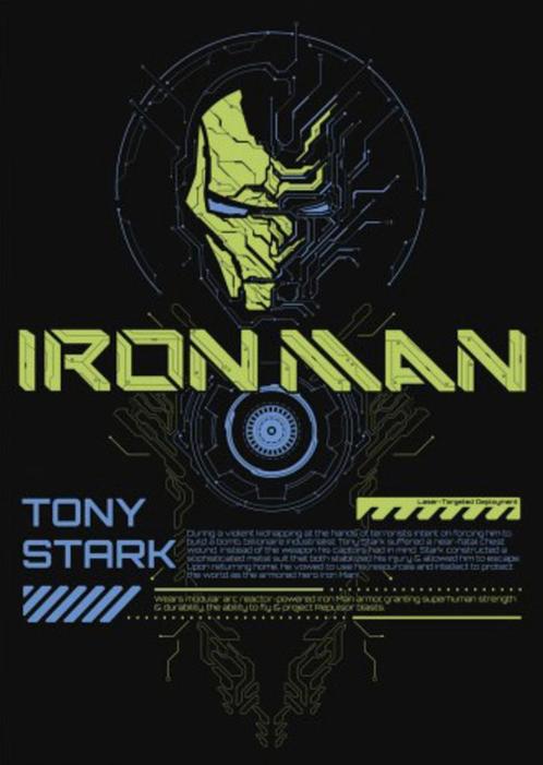 Poster Marvel Iron Man Glow in the Dark 50x70cm, Verzamelen, Posters, Nieuw, A1 t/m A3, Verzenden