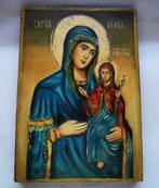 Icoon - Handgeschilderde icoon van Sint Anna en de Maagd