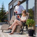 2dekans | Tectake Tuinstoel - Opklapbaar - Incl Aluminium, Tuin en Terras, Tuinsets en Loungesets, Ophalen of Verzenden, Zo goed als nieuw
