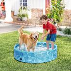 TRUUSK Opvouwbaar Hondenzwembad Met Fontein- En Waterkussend, Dieren en Toebehoren, Honden-accessoires, Verzenden, Nieuw