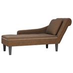 vidaXL Chaise longue met kussen en rechterarmleuning, Huis en Inrichting, Banken | Sofa's en Chaises Longues, Verzenden, Nieuw