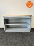 Roldeurkast - Basic - 74x120x47cm - Verticale deuren - Zilve, Werkplek, Ophalen of Verzenden, Gebruikt, Kast