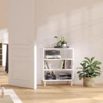 vidaXL Dressoir 57x35x70 cm spaanplaat hoogglans wit