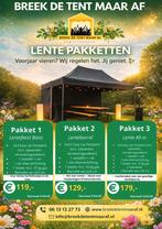 Partytent huren Assen Feestpakket Heater Verlichting, Ophalen, Zo goed als nieuw, Verjaardag
