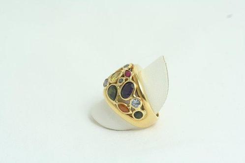 Other brand - Ring - 18 karaat Geel goud Citrien - Robijn -, Sieraden, Tassen en Uiterlijk, Ringen