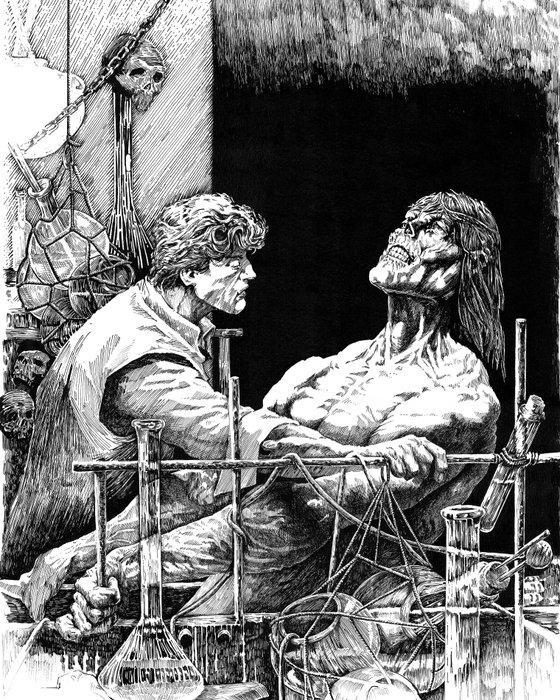 Joaquin Ramal - 1 Fine Art Print - Frankenstein (Inspired by, Boeken, Strips | Comics