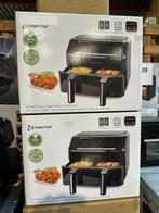 Dubbele Heteluchtfriteuse 2×3.6L 2400W Zwart - Nieuw in doos, Witgoed en Apparatuur, Ophalen of Verzenden, Nieuw