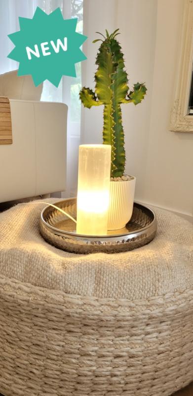 Seleniet cilinder lamp ± 25cm hoog, Huis en Inrichting, Lampen | Overige