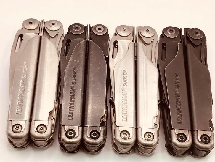 Leatherman Surge Multitool Silver/Black 16 useful tools Used, Caravans en Kamperen, Kampeergereedschap, Gebruikt, Verzenden