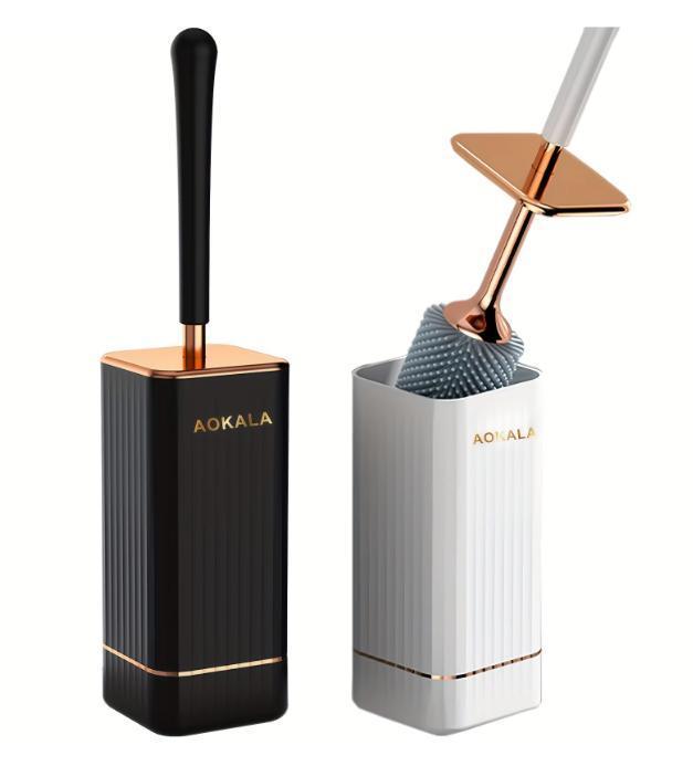 Siliconen Toiletborstel met Houder | Wandmontage Zonder Bore, Huis en Inrichting, Badkamer | Badkamermeubels, Nieuw, Verzenden