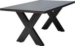 Salontafel Industrieel 100x60 | Hardhout+Metaal | 149,=, Overige houtsoorten, Verzenden, Nieuw, 50 tot 100 cm