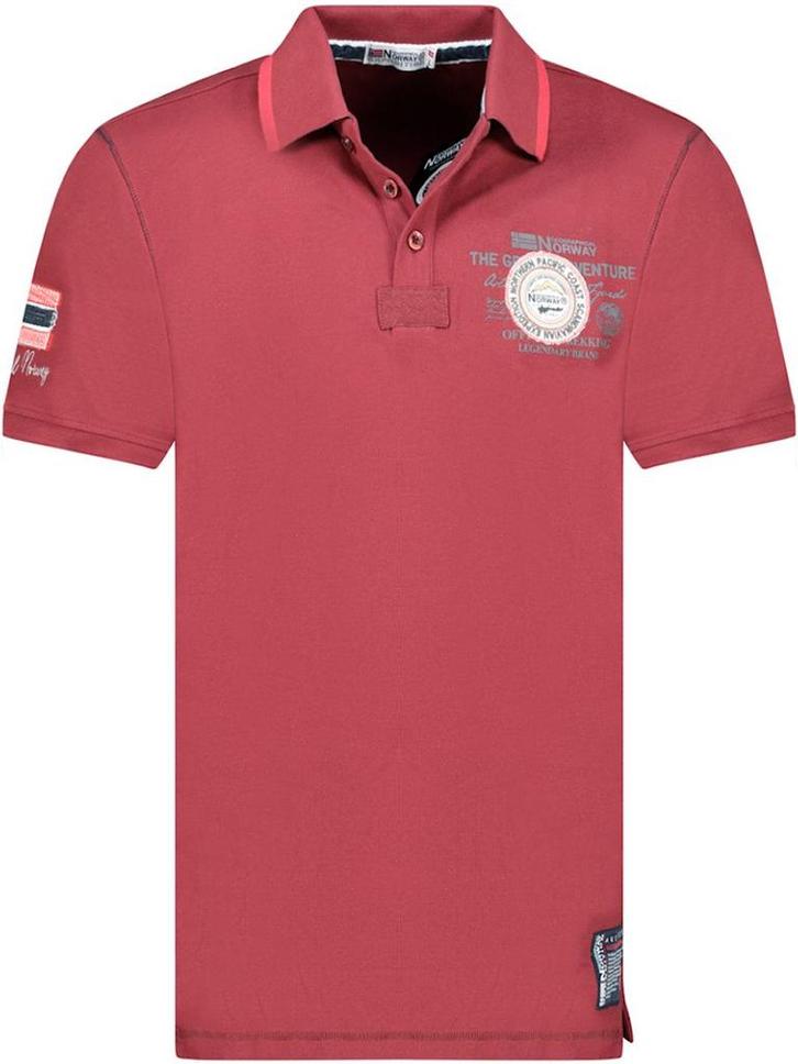 Geographical Norway Expedition Polo Kilsvik Burgundy, Kleding | Heren, Polo's, Rood, Nieuw, Verzenden