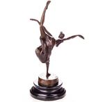 Figuur - Bronzefigur Tänzerin 33cm bronze - Brons, Marmer