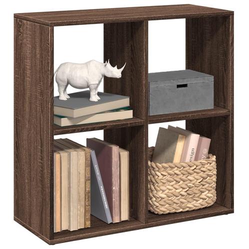 vidaXL Kamerscherm / boekenkast 69,5x29x69,5 cm hout bruin, Huis en Inrichting, Kasten | Boekenkasten, Nieuw, Overige houtsoorten