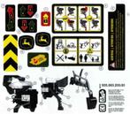 Stickervel graafarm John Deere (Rolly Toys Sticker set)