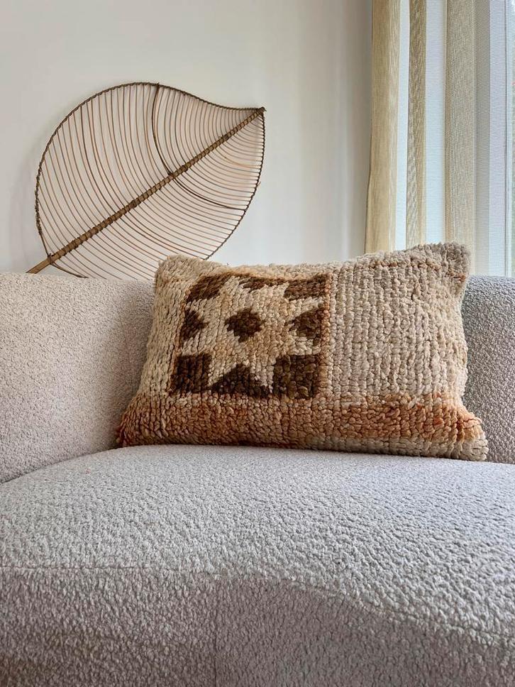 Marokkaanse kussen, berber, kleurrijk Ca.60x40 cm, €44,95, Huis en Inrichting, Woonaccessoires | Kussens, Rechthoekig, Nieuw
