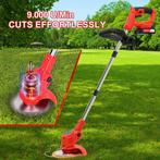 Grastrimmer met accu - Kantenmaaier - Bosmaaier - Rood - OUT, Verzenden, Nieuw