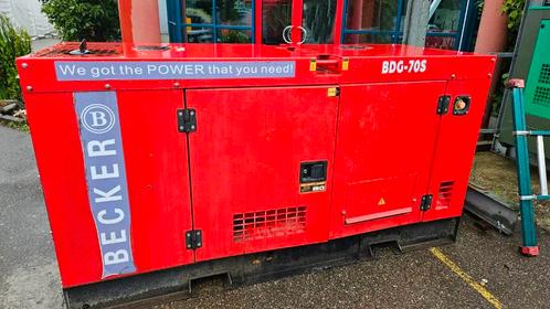 Becker - 70 KVA - Occasie diesel generator - Javac, Zakelijke goederen, Machines en Bouw | Aggregaten, Ophalen