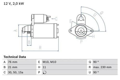 Startmotor / Starter BMW X3 (3.0 d), Auto-onderdelen, Motor en Toebehoren, Nieuw, Ophalen of Verzenden
