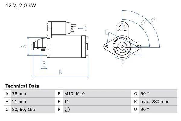 Startmotor / Starter BMW X3 (3.0 d), Auto-onderdelen, Motor en Toebehoren, Nieuw, Ophalen of Verzenden
