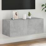 vidaXL Tv-wandmeubel met LED-verlichting 80x35x31 cm, Verzenden, Nieuw, Overige houtsoorten