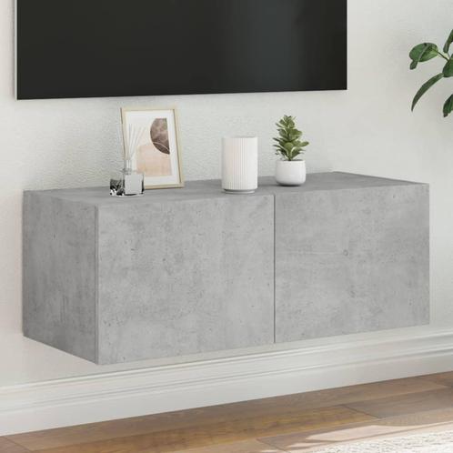 vidaXL Tv-wandmeubel met LED-verlichting 80x35x31 cm, Huis en Inrichting, Kasten | Televisiemeubels, Nieuw, Overige houtsoorten