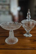 Val Saint Lambert - Tafelmiddenstuk (2) - Kristal - cristal, Antiek en Kunst, Antiek | Glas en Kristal