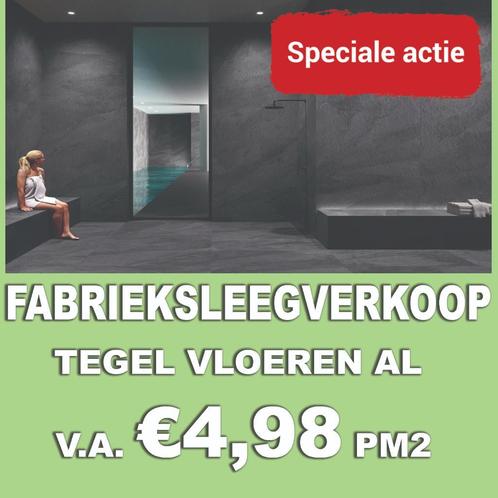 FABRIEKSLEEGVERKOOP! Tegel vloeren v.a. 4,98 pm2 ACTIE!, Doe-het-zelf en Verbouw, Vloerdelen en Plavuizen, 30 cm of meer, Minder dan 50 cm