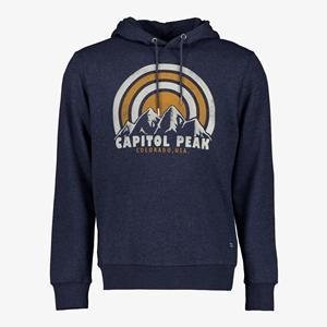 Produkt heren hoodie blauw met opdruk maat S - Nu met kortin, Kleding | Dames, Truien en Vesten, Nieuw, Verzenden