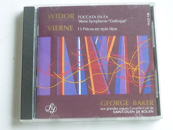 Widor, Vierne - George Baker, Cd's en Dvd's, Cd's | Klassiek, Zo goed als nieuw, Verzenden