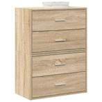 vidaXL Kasten met 2 lades 2 st 60x31x40 cm bewerkt hout, Kinderen en Baby's, Kinderkamer | Commodes en Kasten, Verzenden, Nieuw
