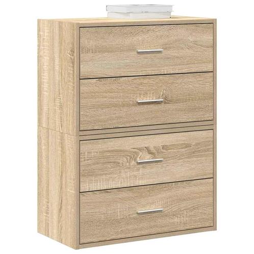 vidaXL Kasten met 2 lades 2 st 60x31x40 cm bewerkt hout, Kinderen en Baby's, Kinderkamer | Commodes en Kasten, Nieuw, Verzenden