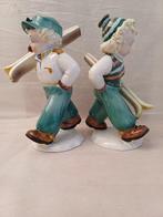 Tosin - Tarcisio Tosin - Figuur - twee kinderen met skis en