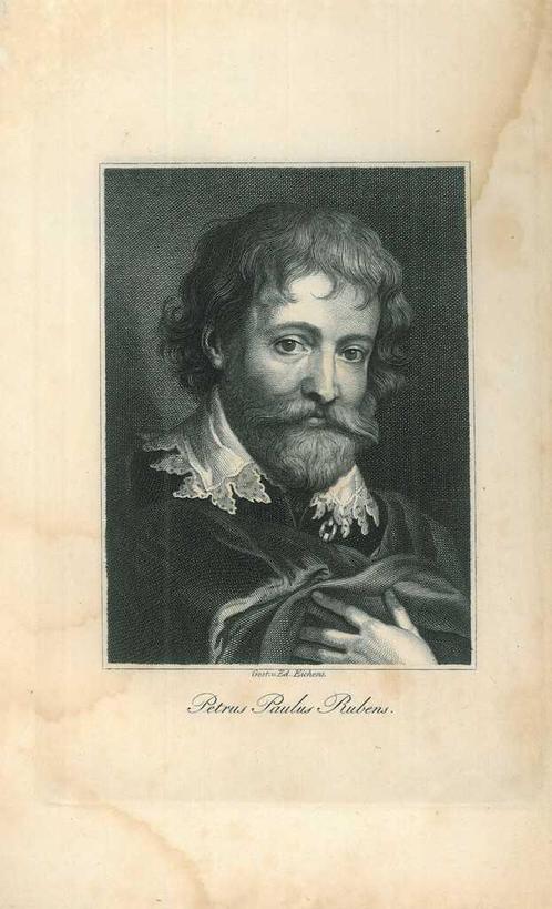 Portrait of Peter Paul Rubens, Antiek en Kunst, Kunst | Etsen en Gravures