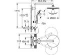 GROHE QuickFix Vitalio Joy 260 douchesysteem - Wandmontage -, Verzenden, Zo goed als nieuw