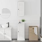 vidaXL Badkamermeubelset met plank VIGO 2 pcs Wit en Antiek, Huis en Inrichting, Tafels | Kaptafels, Verzenden, Nieuw