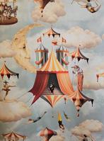 Sagi Art Zeldzame Paradise Circus stof - 300x280cm -, Antiek en Kunst, Antiek | Kleden en Textiel