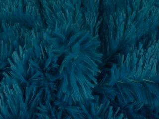 Langharig bont stof – Petrol, Hobby en Vrije tijd, Stoffen en Lappen, 120 cm of meer, 200 cm of meer, Blauw, Nieuw, Polyester