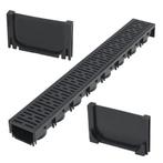 vidaXL Afvoergoot 1 m kunststof, Doe-het-zelf en Verbouw, Verzenden, Nieuw