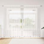 vidaXL Kantgordijn met gordijnen Wit 200x200cm Polyester, Huis en Inrichting, Stoffering | Gordijnen en Lamellen, Verzenden, Nieuw