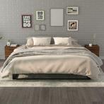 vidaXL Nachtkastjes 2 st 40x35x47,5 cm bruin eikenkleur, Minder dan 45 cm, Verzenden, Nieuw, Minder dan 55 cm