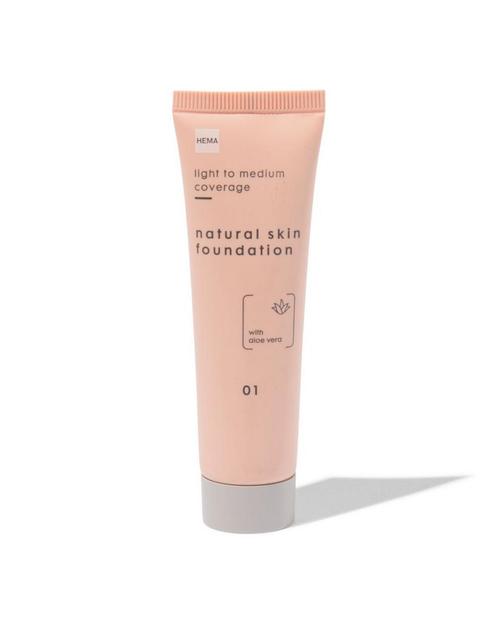 HEMA Foundation natural skin 01, Sieraden, Tassen en Uiterlijk, Uiterlijk | Cosmetica en Make-up, Nieuw, Verzenden
