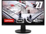 Lenovo - QHD  Monitor - 27 inch, Computers en Software, Monitoren, Verzenden, In hoogte verstelbaar, Nieuw, 61 t/m 100 Hz