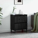 vidaXL Dressoir Zwart 60 x 35 x 70 cm Bewerkt hout, Huis en Inrichting, Kasten | Dressoirs, Verzenden, Nieuw, Minder dan 50 cm