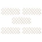 vidaXL Tuinlatwerken 5 st 180x60 cm vurenhout, Verzenden, Nieuw, Hout, Minder dan 1 meter