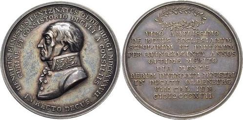 Ar-medaille (unter Vormundschaft) 1817 Oldenburg Peter Fr..., Postzegels en Munten, Penningen en Medailles, Verzenden