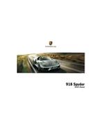 2015 PORSCHE 918 SPYDER INSTRUCTIEBOEKJE ENGELS, Auto diversen, Handleidingen en Instructieboekjes