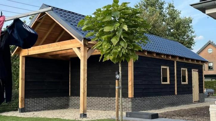 Zadeldak met schuur 1000×400cm type Harmen, Tuin en Terras, Overkappingen, Ophalen of Verzenden