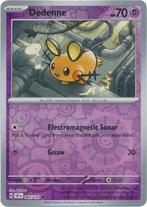 Dedenne 087/191 reverse holo surging sparks, Hobby en Vrije tijd, Ophalen of Verzenden, Nieuw, Losse kaart, Foil